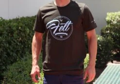 Felt Bicycles Script Dark Olive T-Shirt | Men's -Felt Felt T Shirt Script Olive Men 02