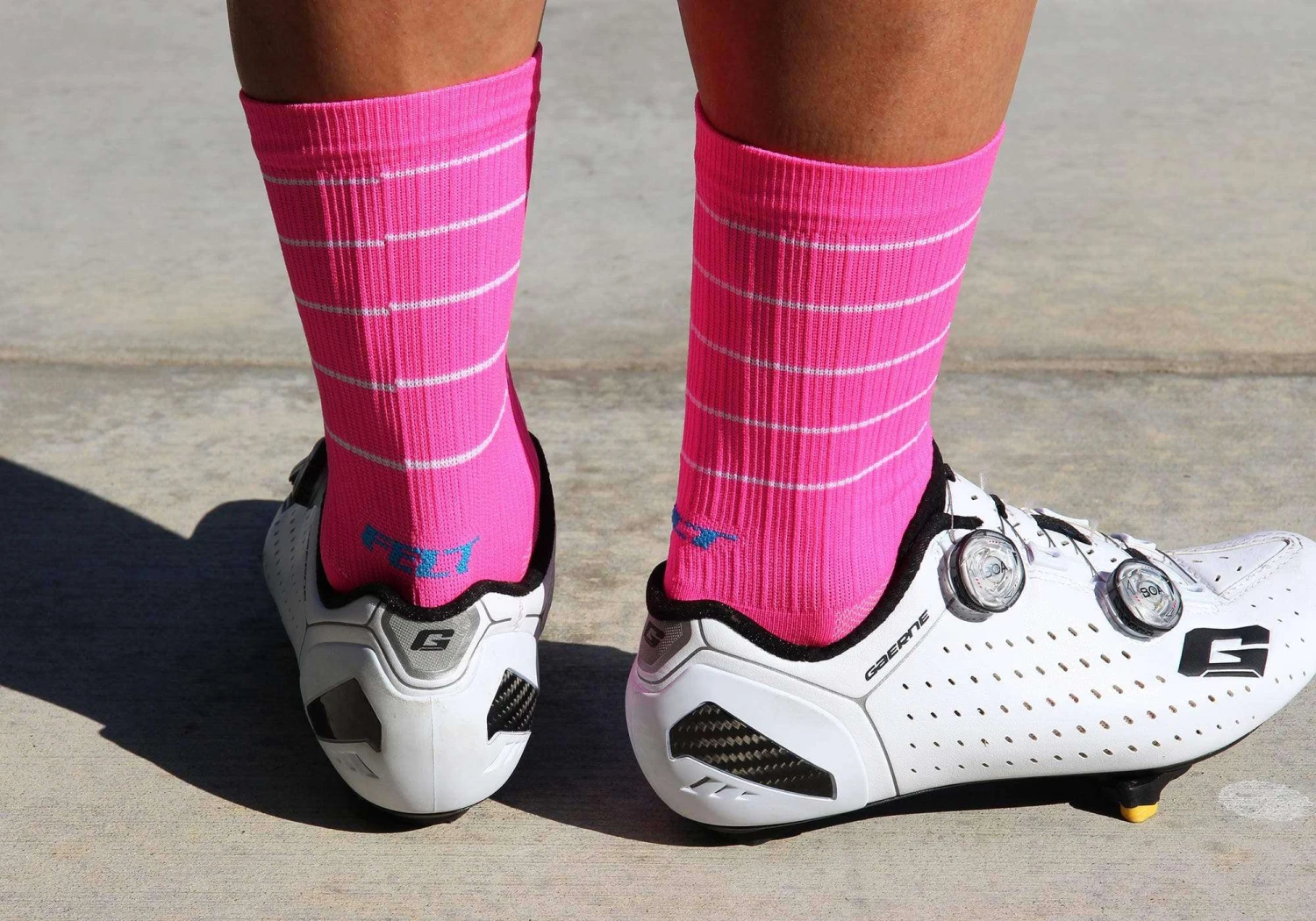 Felt Bicycles Felt 6" Socks - Hi-Vis Pink 3 Felt Bicycles Felt 6" Socks - Hi-Vis Pink - Image 3